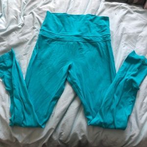 Lululemon Teal full length luon leggings